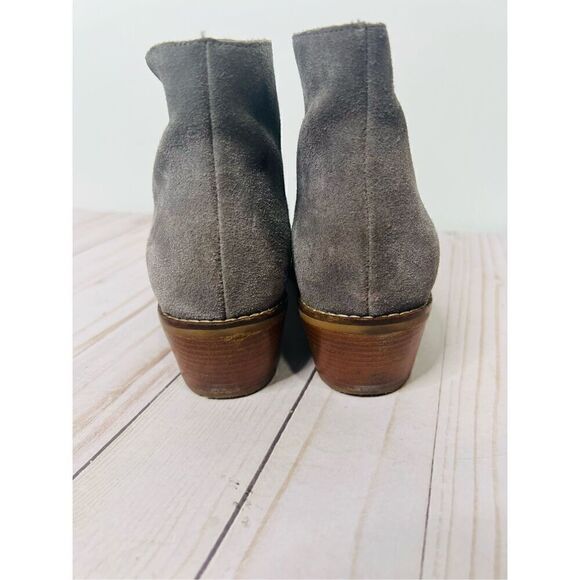 Cole Haan Grand Os Gray Suede Leather Ankle Boots - Picture 6 of 11